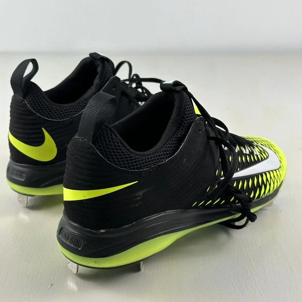 New Nike AIR TROUT 2 PRO Shoes Men 7 Black Volt BASEBALL Metal CLEATS 807133-017
